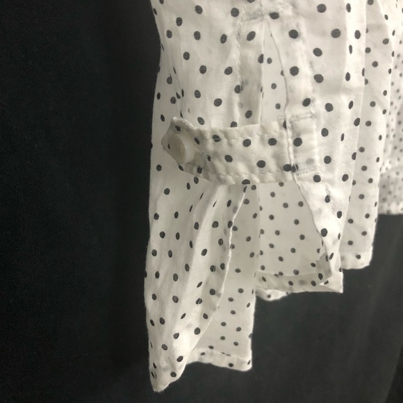 Ann Taylor LOFT | Polka Dot Button Down Shirt - Picture 4 of 7